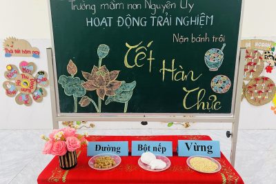 Hoạt động trải nghiệm “Nặn bánh trôi”