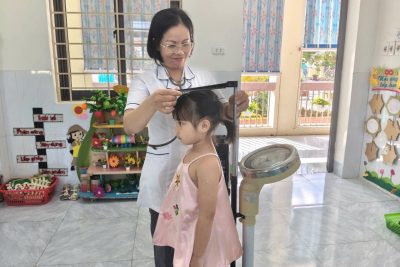 TRƯỜNG MN NGUYỄN ÚY TỔ CHỨC KHÁM SỨC KHỎE CHO TRẺ  NĂM HỌC 2025 – 2026